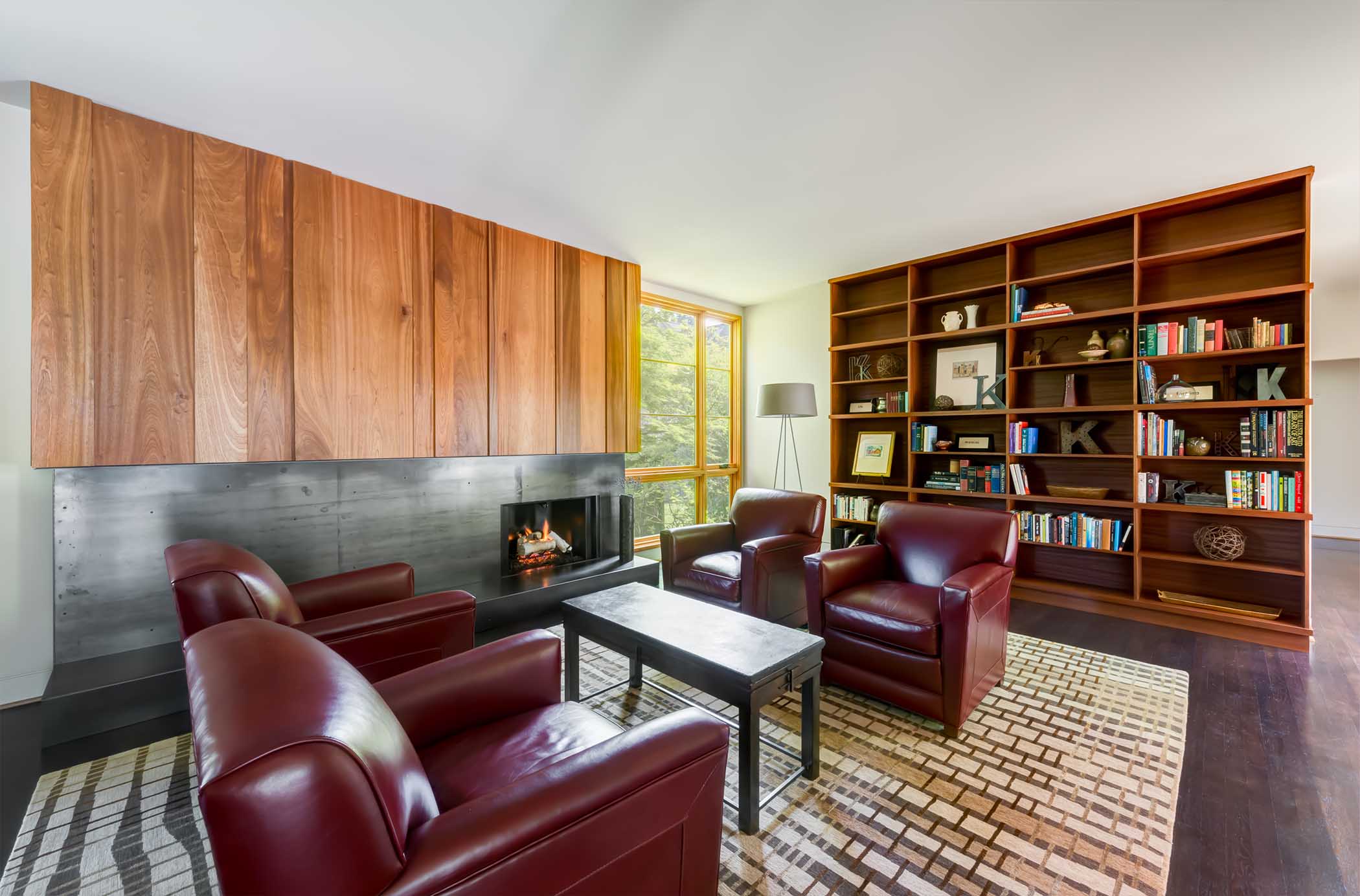Portland residential architect Krum living room